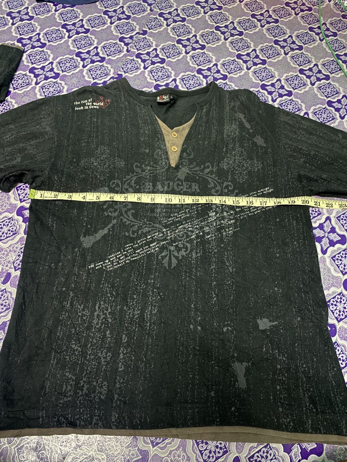 Hysteric Glamour × If Six Was Nine × Japanese Brand Badger Sport Compression Black Long Sleeve Shirt Youth Sz L Size US L / EU 52-54 / 3 - 11 Thumbnail