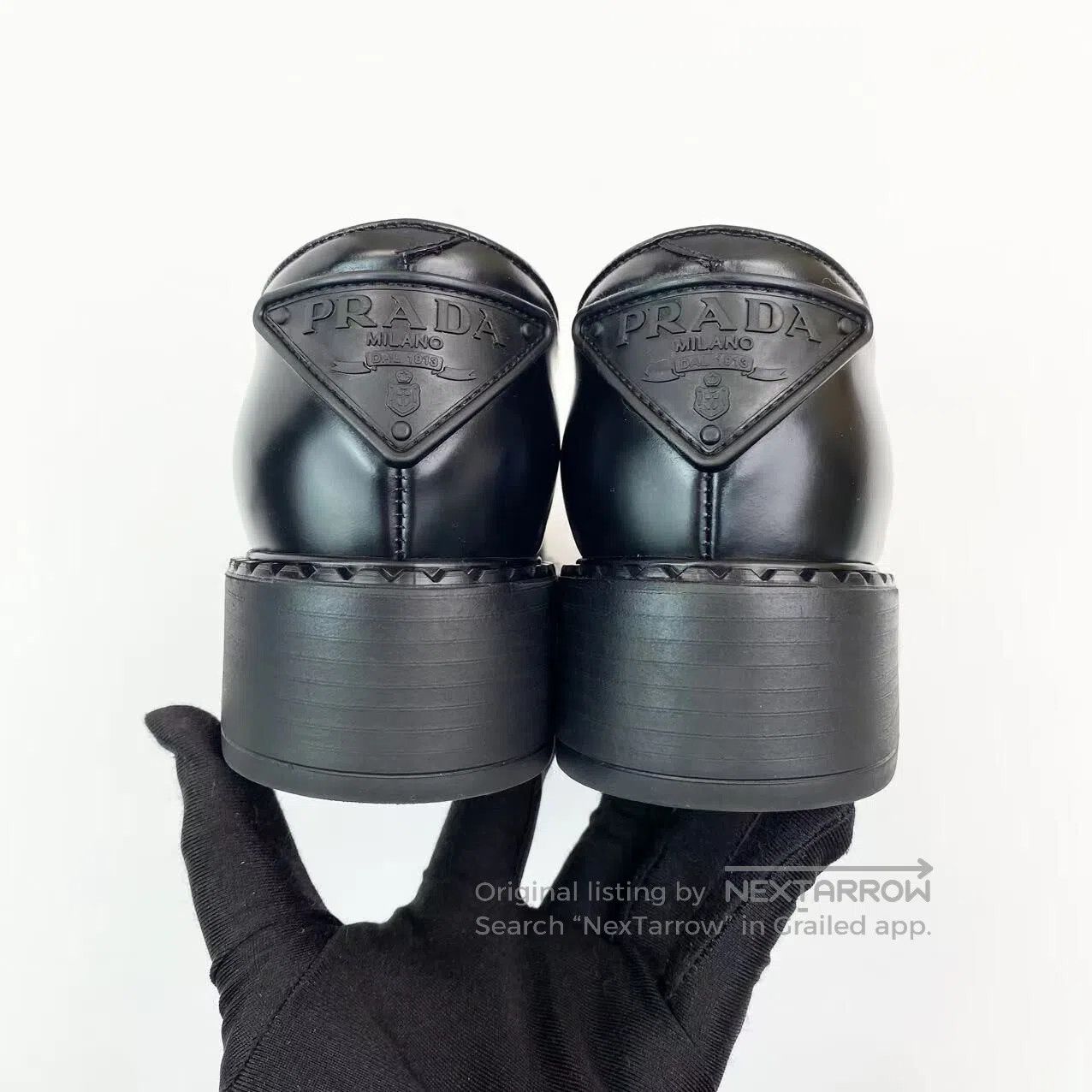 Prada Prada Black triangle loafers| Size US 5.5 / IT 35.5 - 5 Thumbnail