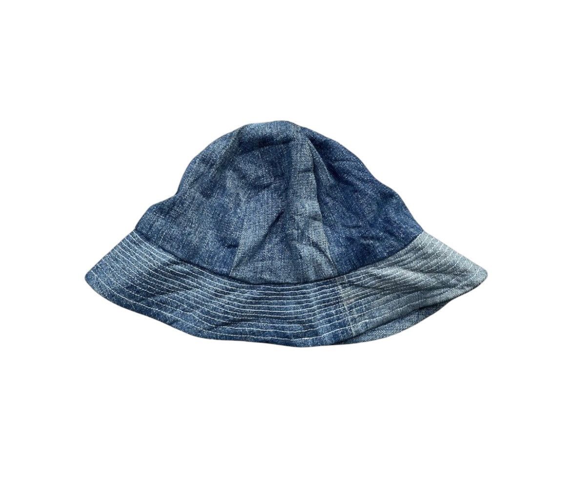 Japanese Brand × Vintage Denim Bucket Hat Reverseable Size ONE SIZE - 10 Thumbnail