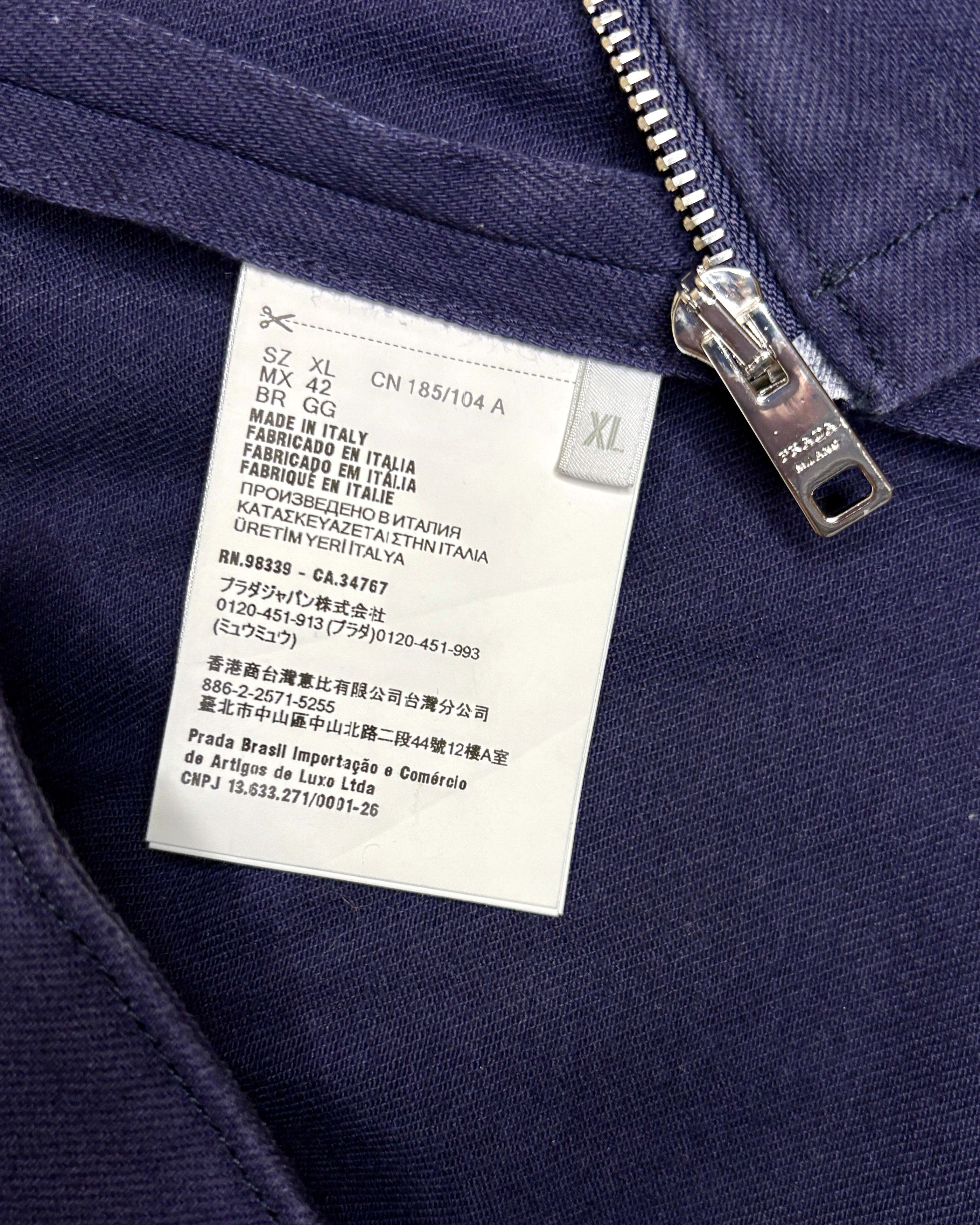 Prada Prada SS 2025 Cotton Denim Bomber Jacket. XL Size US XL / EU 56 / 4 - 7 Thumbnail