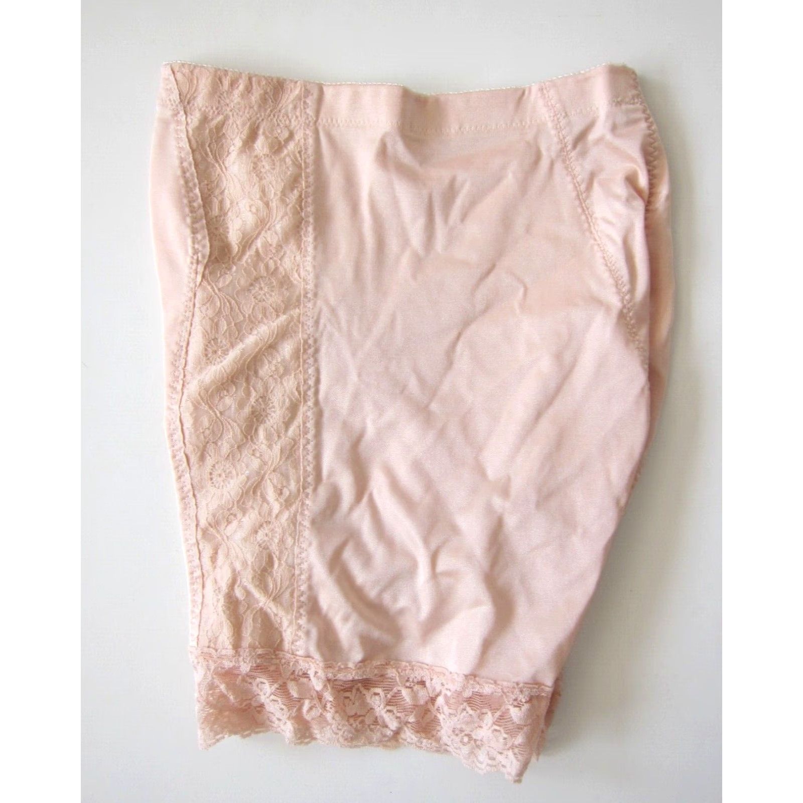 Vintage Chantal Pink Lace Stretch High Rise Waist Lingerie Compression Shorts Women XL Size 40" / US 18 - 7 Thumbnail