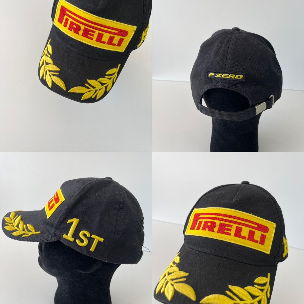 Pirelli Pirelli F1 1ST Embroidered Logo P Zero Vintage Baseball Cap Size ONE SIZE - 7 Thumbnail