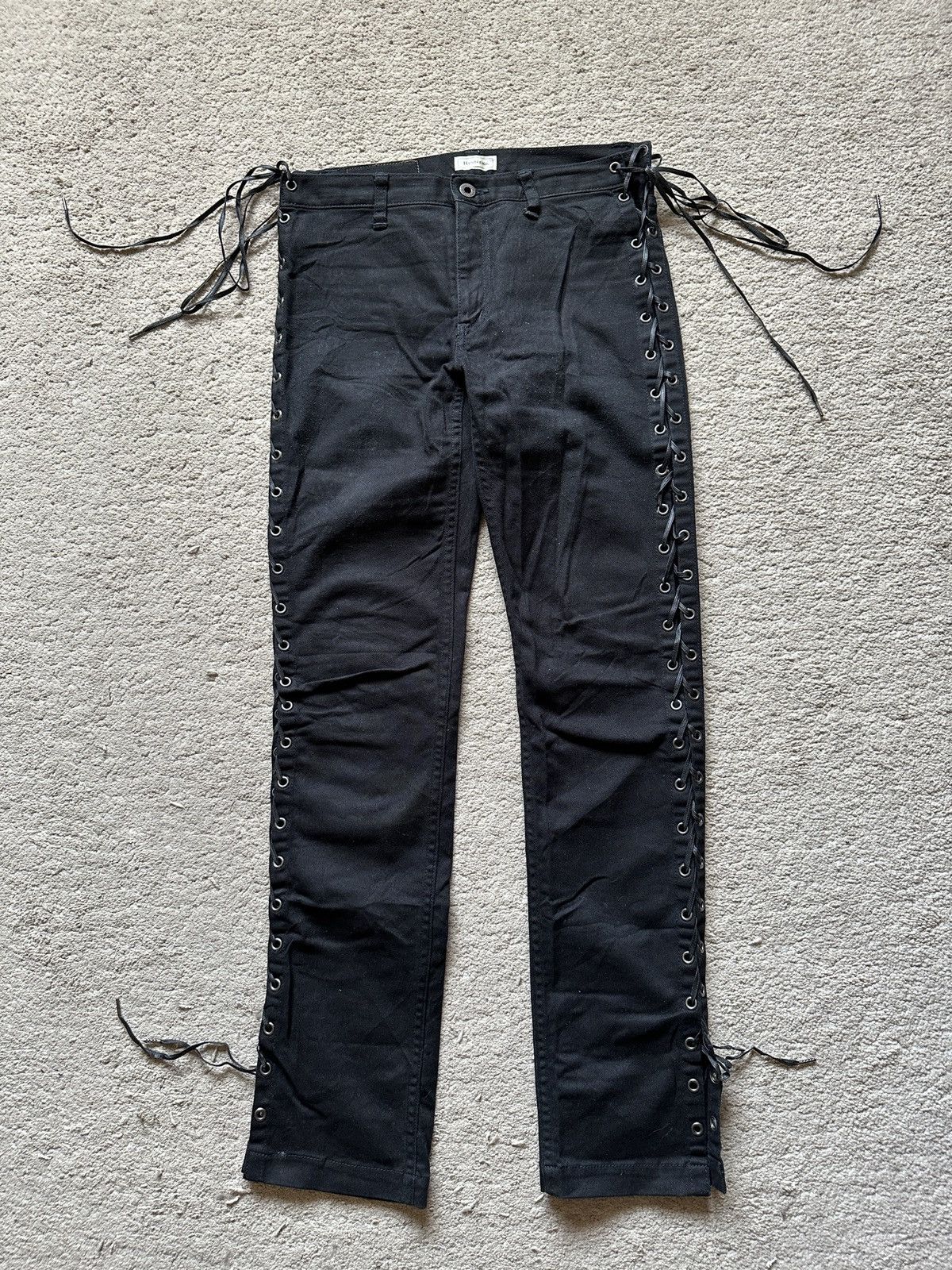 Hysteric Glamour 1990s Hysteric Glamour Side Lace Jeans corset jeans Size US 29 - 1 Thumbnail