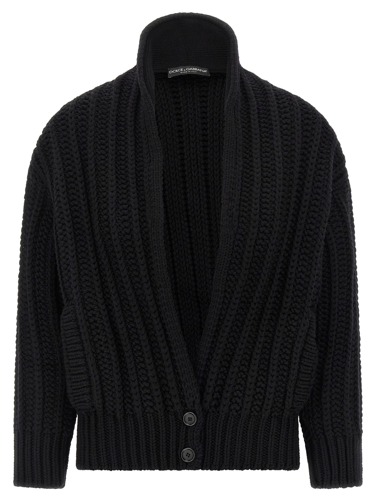 Dolce & Gabbana Coarse wool cardigan Size S / US 4 / IT 40 - 1 Thumbnail
