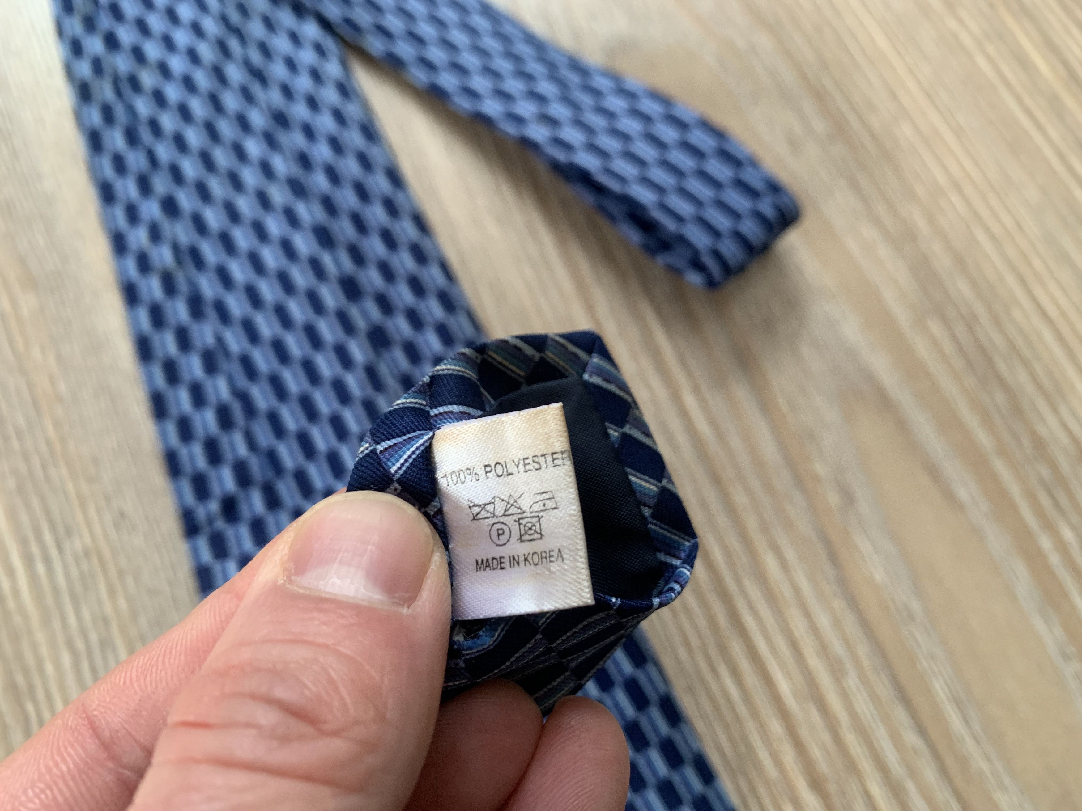 Burton Burton Blue Patterned Tie Size ONE SIZE - 7 Thumbnail