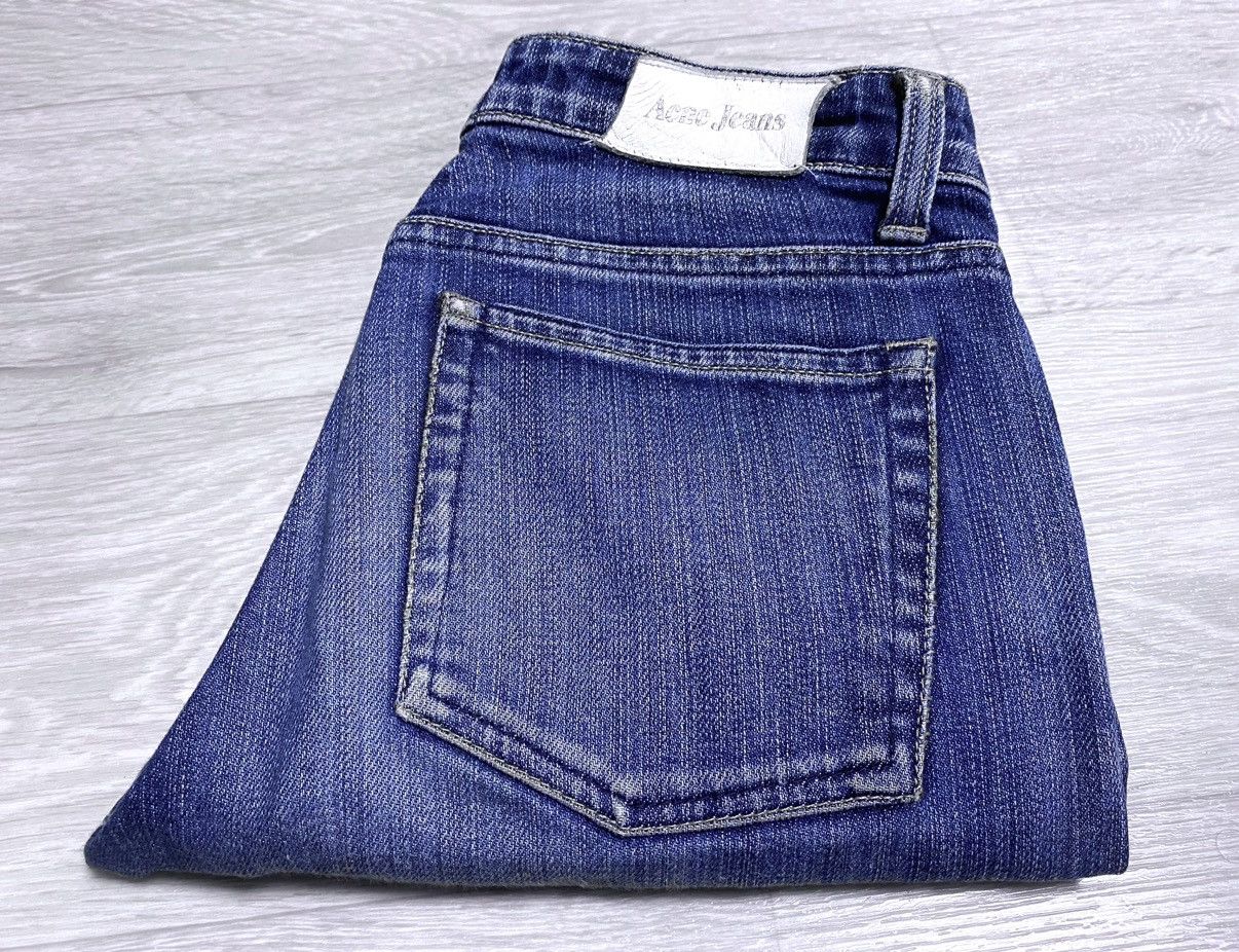 Acne Studios Vtg Acne Action Jeans Hep Pure Stonewash Fringed Denim AAJ Size 27" / US 4 / IT 40 - 22 Thumbnail