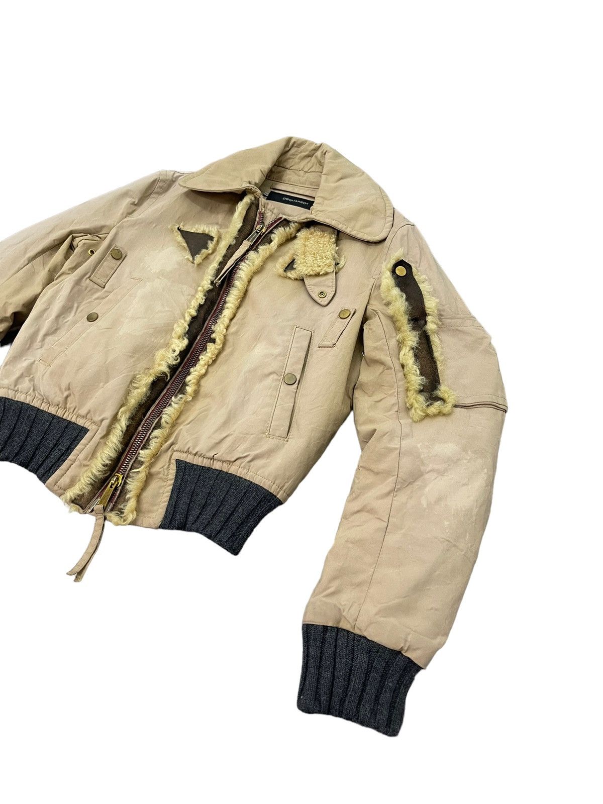 Dsquared2 Bomber Style Dsquared2 Italy Waxed Shearling Parts Slim 5🟩4 Size US M / EU 48-50 / 2 - 3 Thumbnail