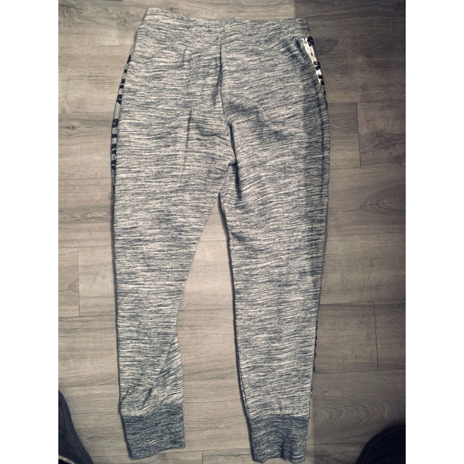 Pinko PINK Victoria’s Secret Medium Jogger Sweatpants with Silver Flip Sequins Sweatpants Regular Women M Gray Logo Elastic Waist Size 32" / US 10 / IT 46 - 8 Thumbnail