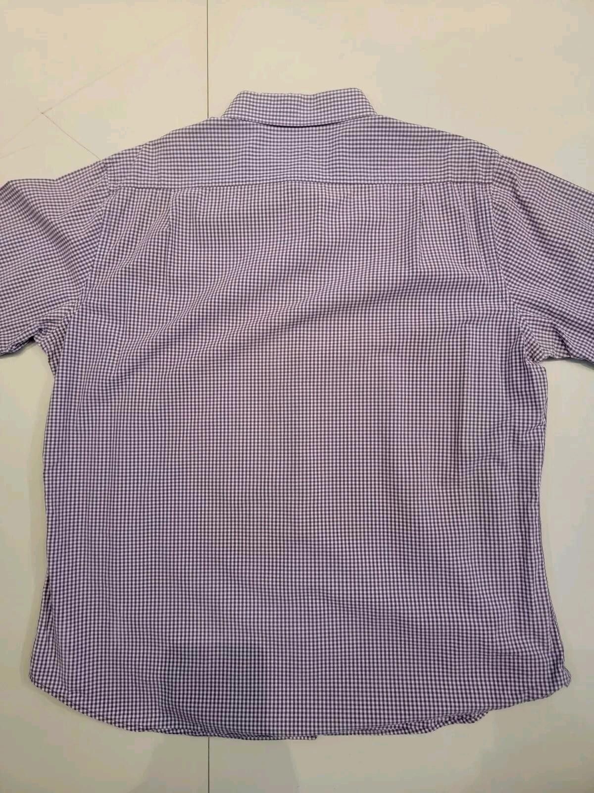 Givenchy GIVENCHY Purple Plaid Checked Button Up Woven Shirt Size XL Size US XL / EU 56 / 4 - 4 Thumbnail