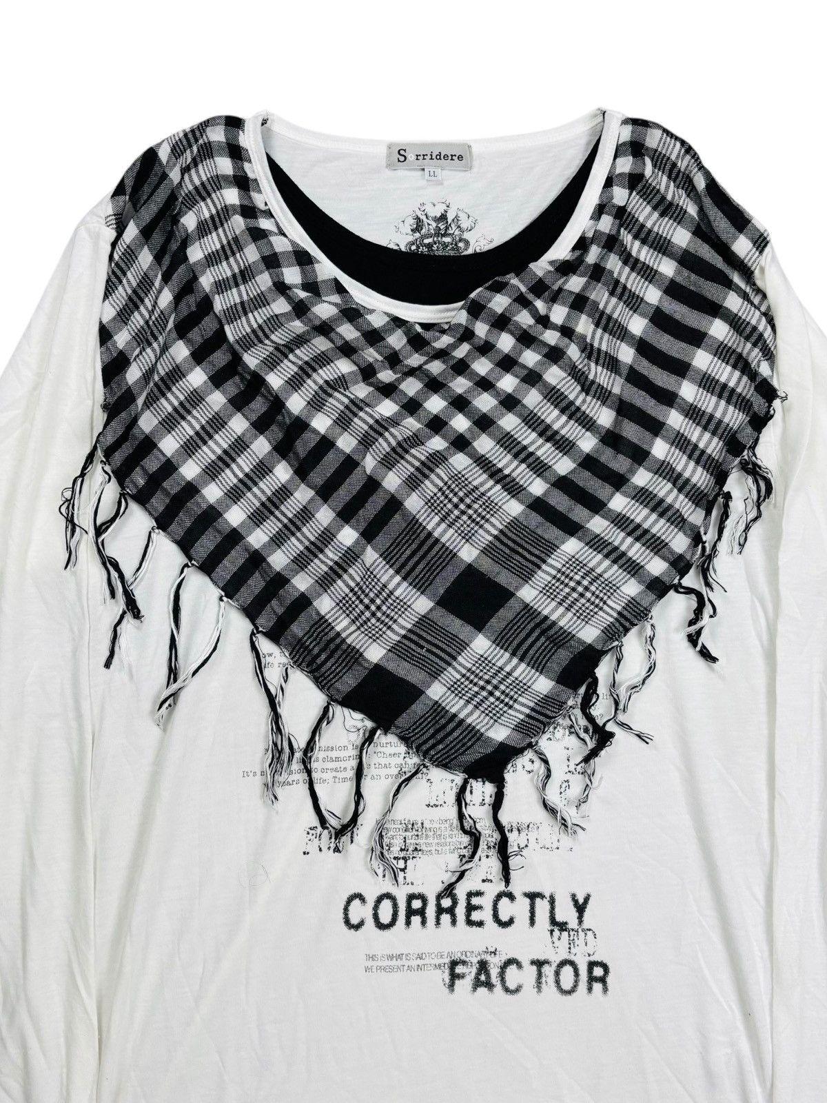 Hysteric Glamour 2000s Sorridere - Keffiyeh Shemagh Layered LS Size US M / EU 48-50 / 2 - 3 Thumbnail