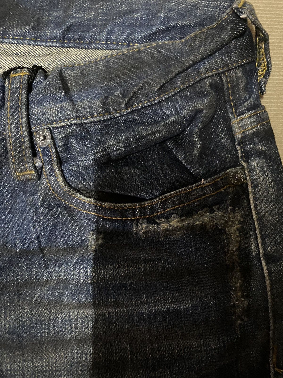 JACKROSE Japanese Brand Jack Rose Distressed Design Style Size US 31 - 5 Thumbnail