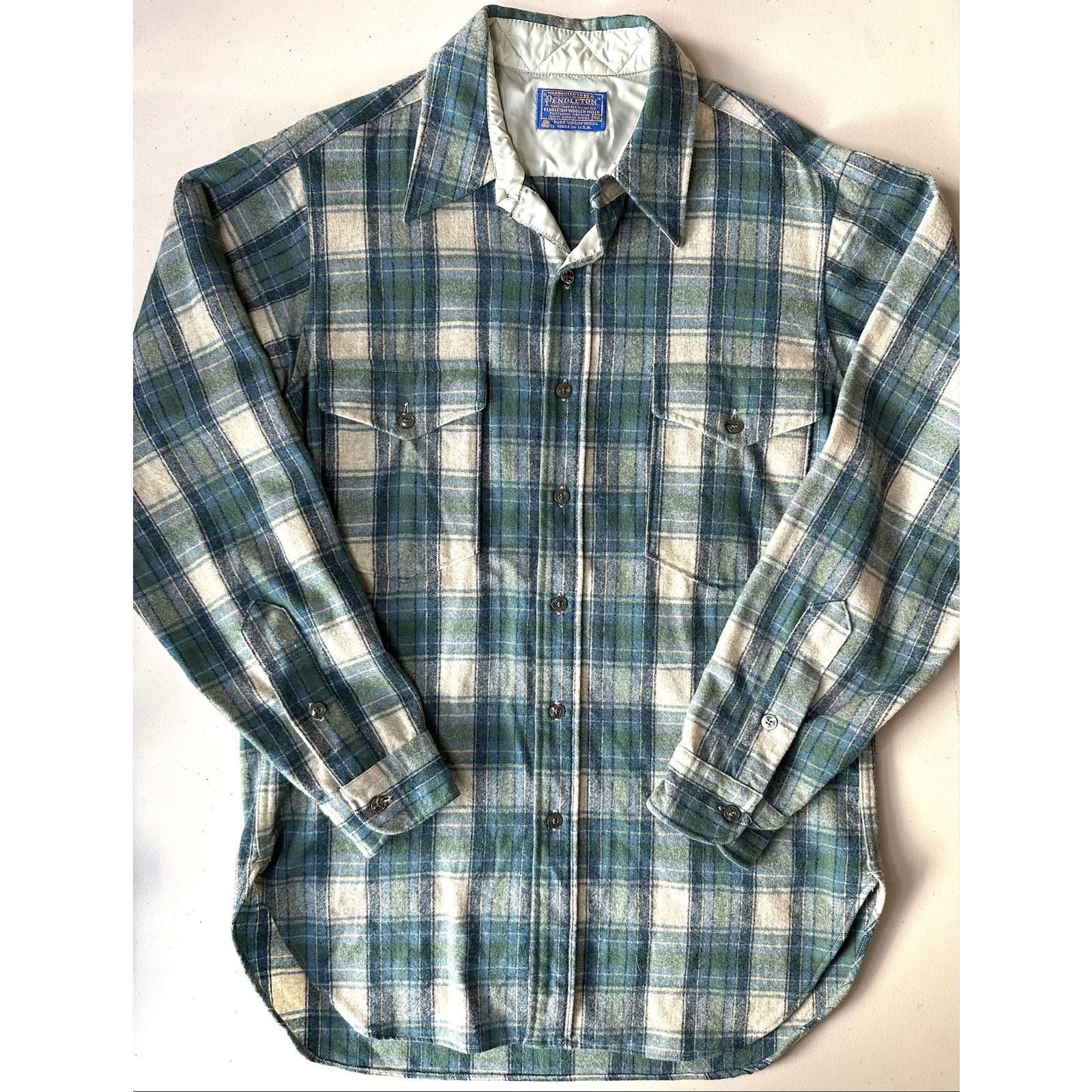 Pendleton Pendleton Wool Shirt Mens Size 15 1/2 Plaid Made in USA 70s Size US M / EU 48-50 / 2 - 1 Thumbnail