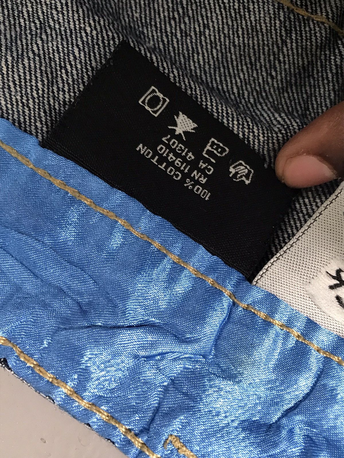 Christian Audigier × Ed Hardy × Vintage Rare vintage Christian Audigier crazy embroidered denim Size US 41 - 9 Thumbnail