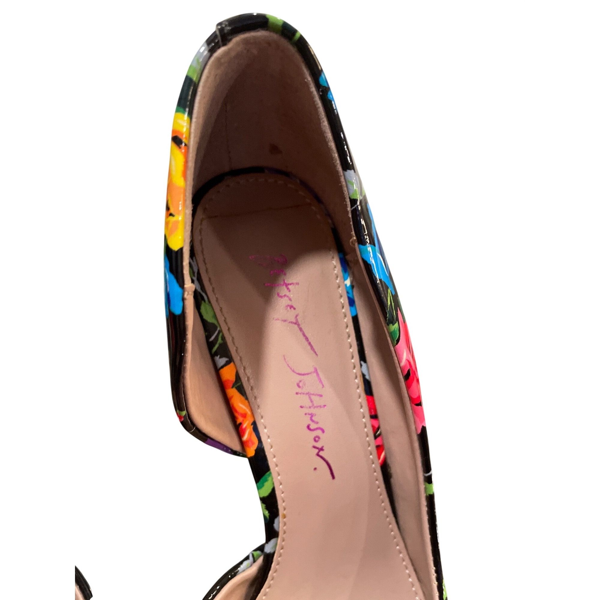 Betsey Johnson Betsey Johnson wms floral faux leather stilleto heels shoes Size US 6.5 / IT 36.5 - 10 Thumbnail
