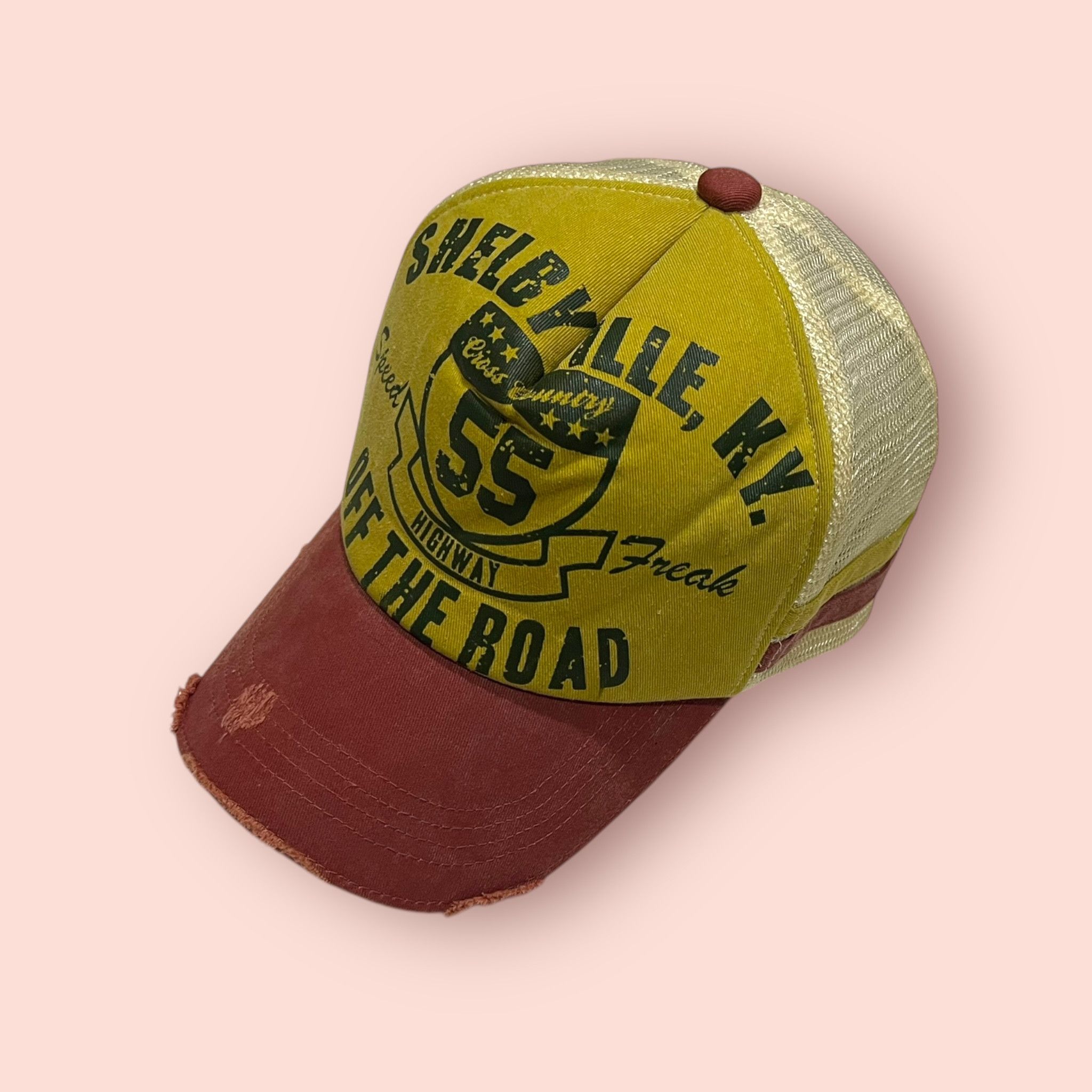 Japanese Brand × Vintage VINTAGE SPEED HIGHWAY FREAK DISTRESSED TRUCKER SNAPBACK Size ONE SIZE - 7 Thumbnail