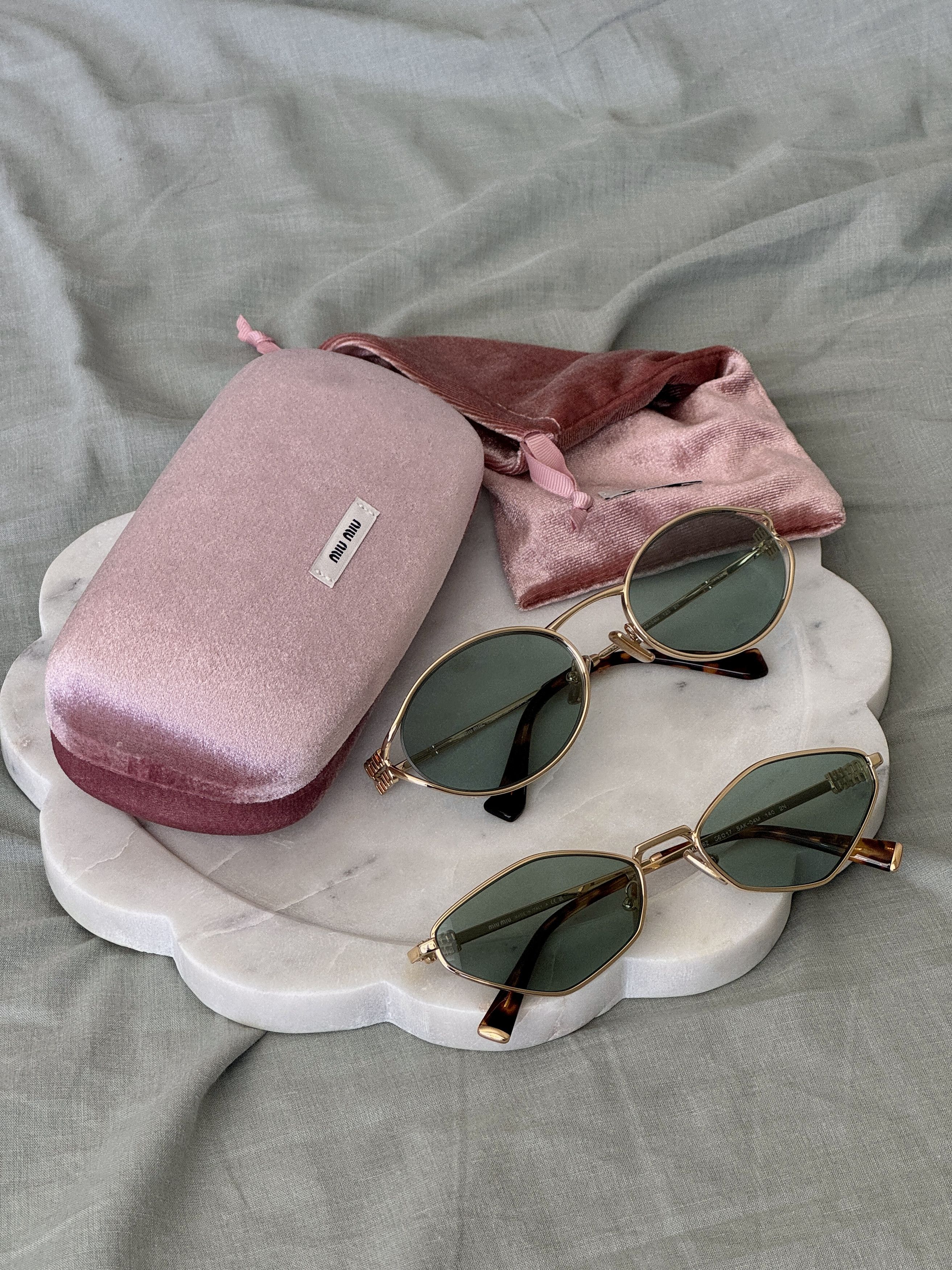 Miu Miu Miu Miu Women Sunglasses LOGO MU52YS 5AK04M NEW AUTHENTIC Size ONE SIZE - 10 Thumbnail