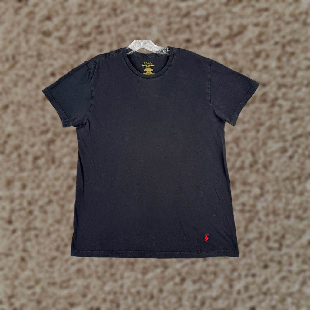 Ralph Lauren Polo Ralph Lauren Shirt Men Medium Black 100% Cotton Pony Crew Neck Short Sleeve Size US M / EU 48-50 / 2 - 1 Thumbnail