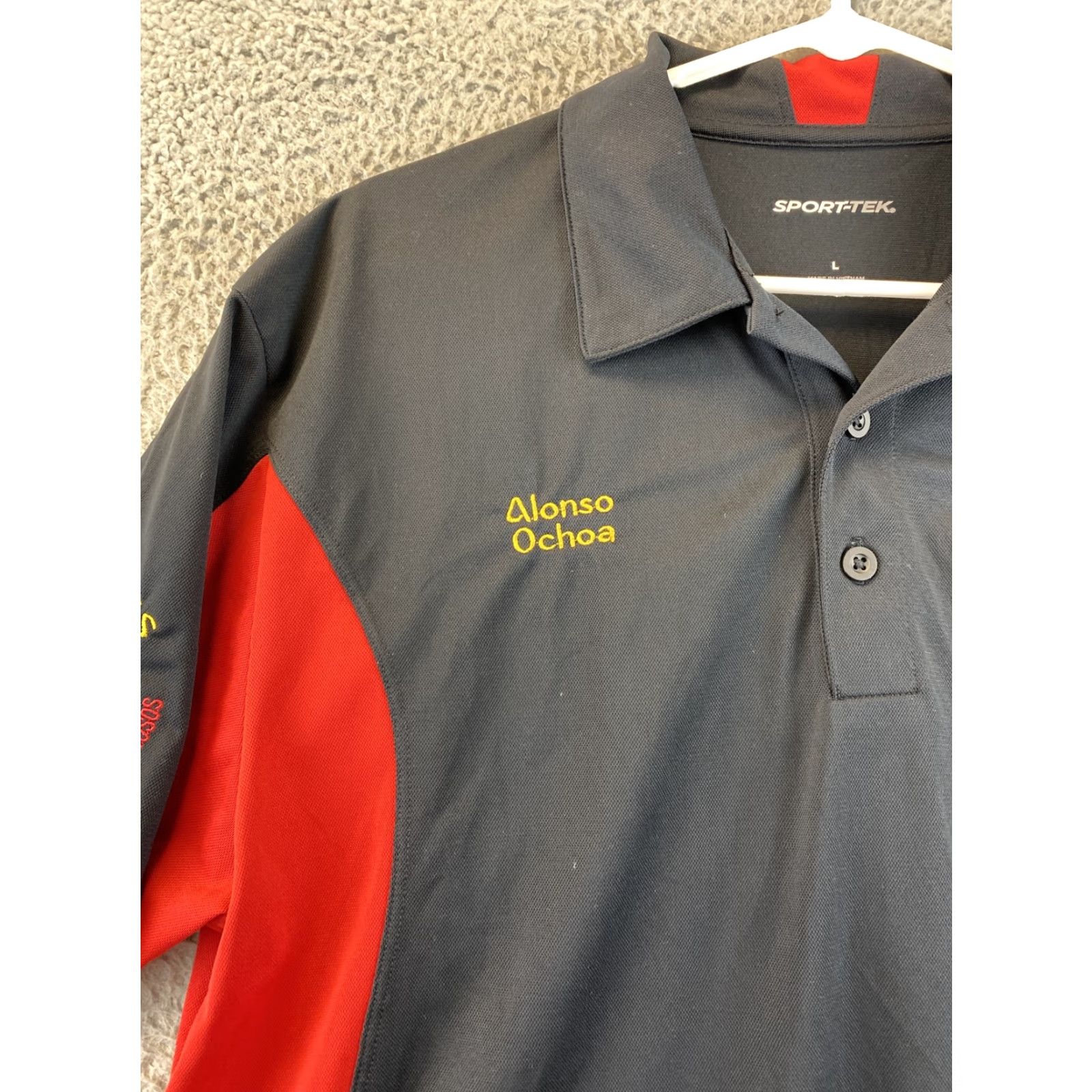 Vintage Sport-Tek Mens Cool Dry Fit Wicking Performance Golf Polo T-Shirt / 90-27 Size US L / EU 52-54 / 3 - 4 Thumbnail