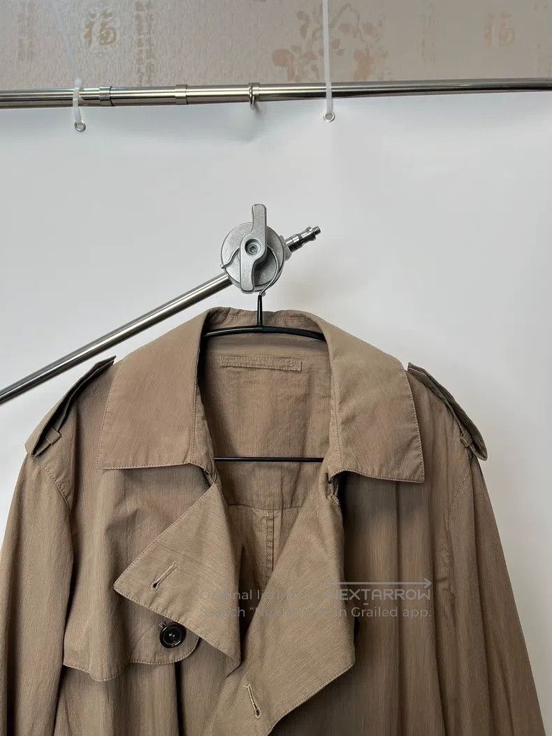 Prada Prada Red label double-breasted courtly draped trench coat Size US L / EU 52-54 / 3 - 3 Thumbnail
