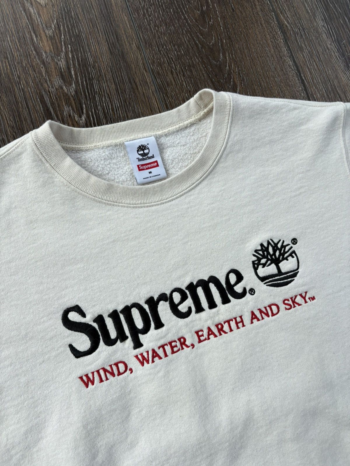 Supreme Timberland Crewneck SS20 Natural