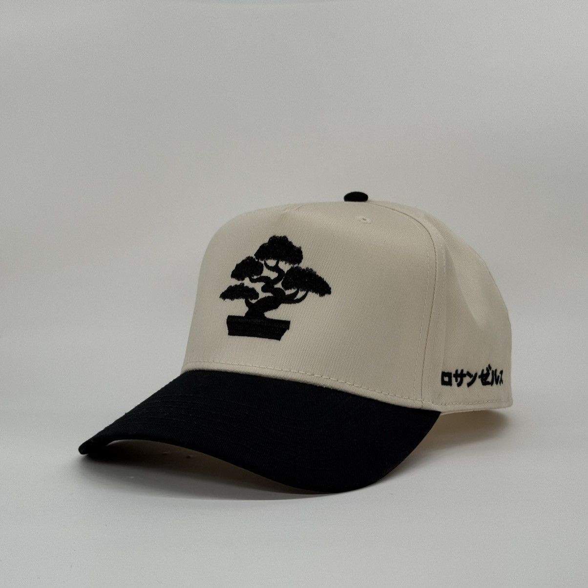 Japanese Brand Bonsai Tree Hat – LA SnapBack - Black and Khaki Size ONE SIZE - 2 Thumbnail