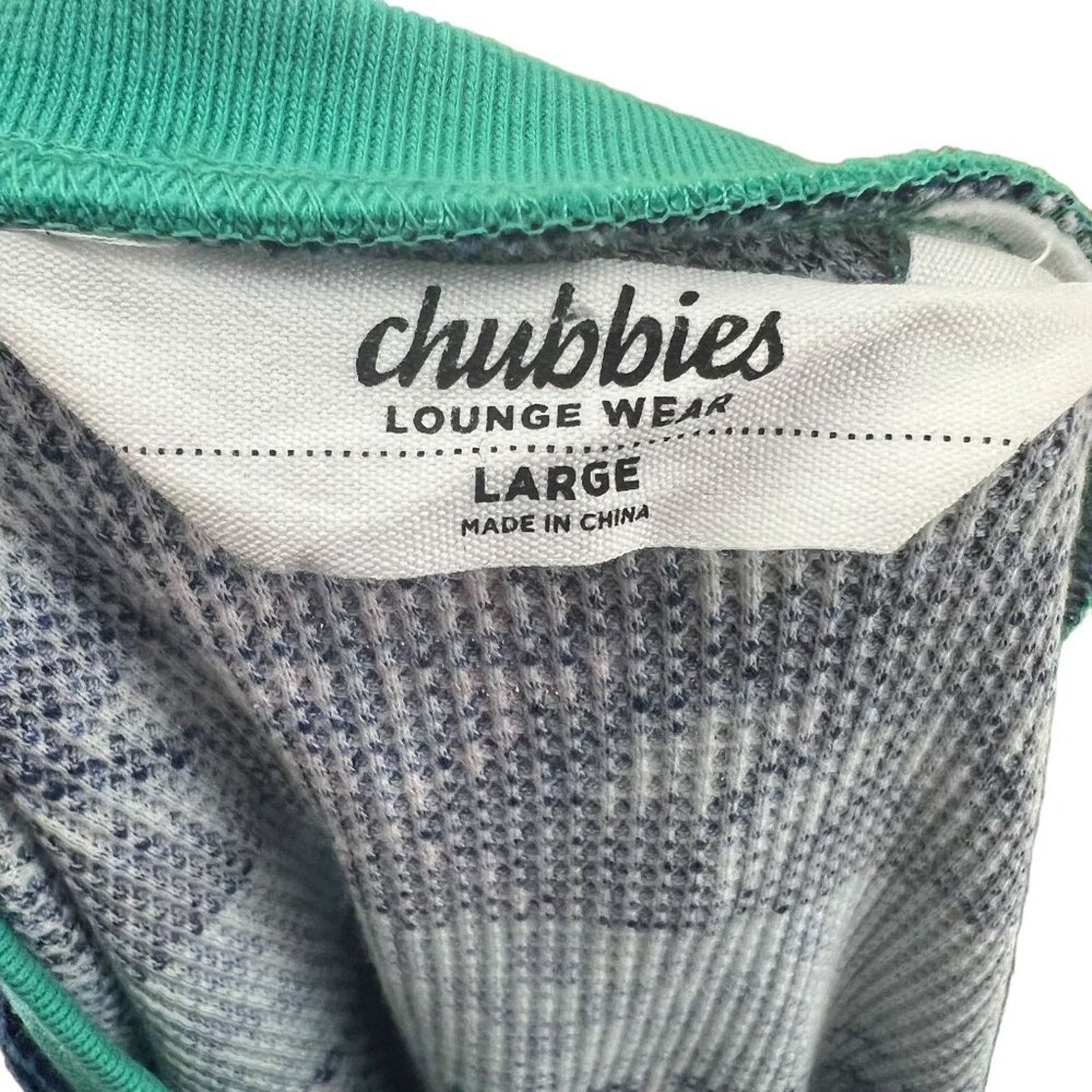 Chubbies Chubbies The Snowbirds Flamingo Waffle Sleep Shirt Blue Pink Size US L / EU 52-54 / 3 - 3 Thumbnail