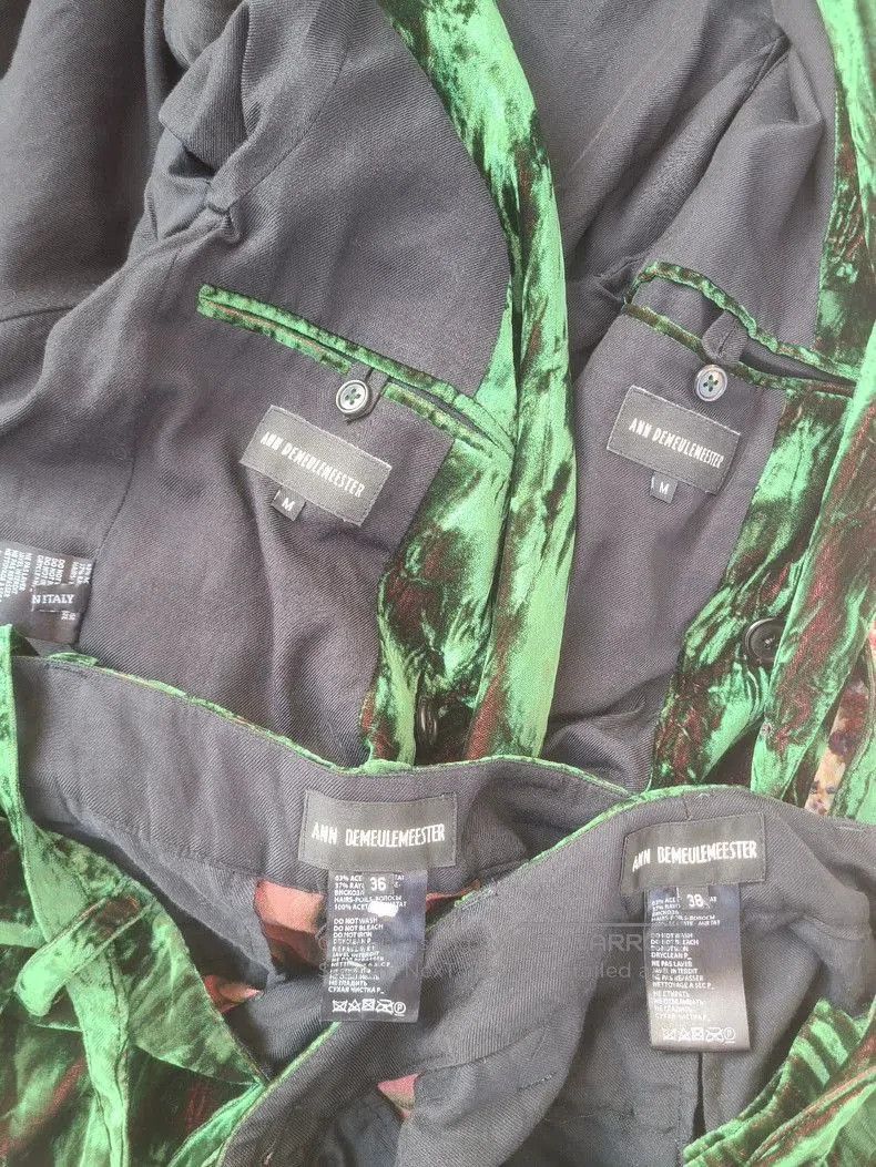 Ann Demeulemeester Ann Demeulemeester Velvet Suit Set. Size US M / EU 48-50 / 2 - 7 Thumbnail