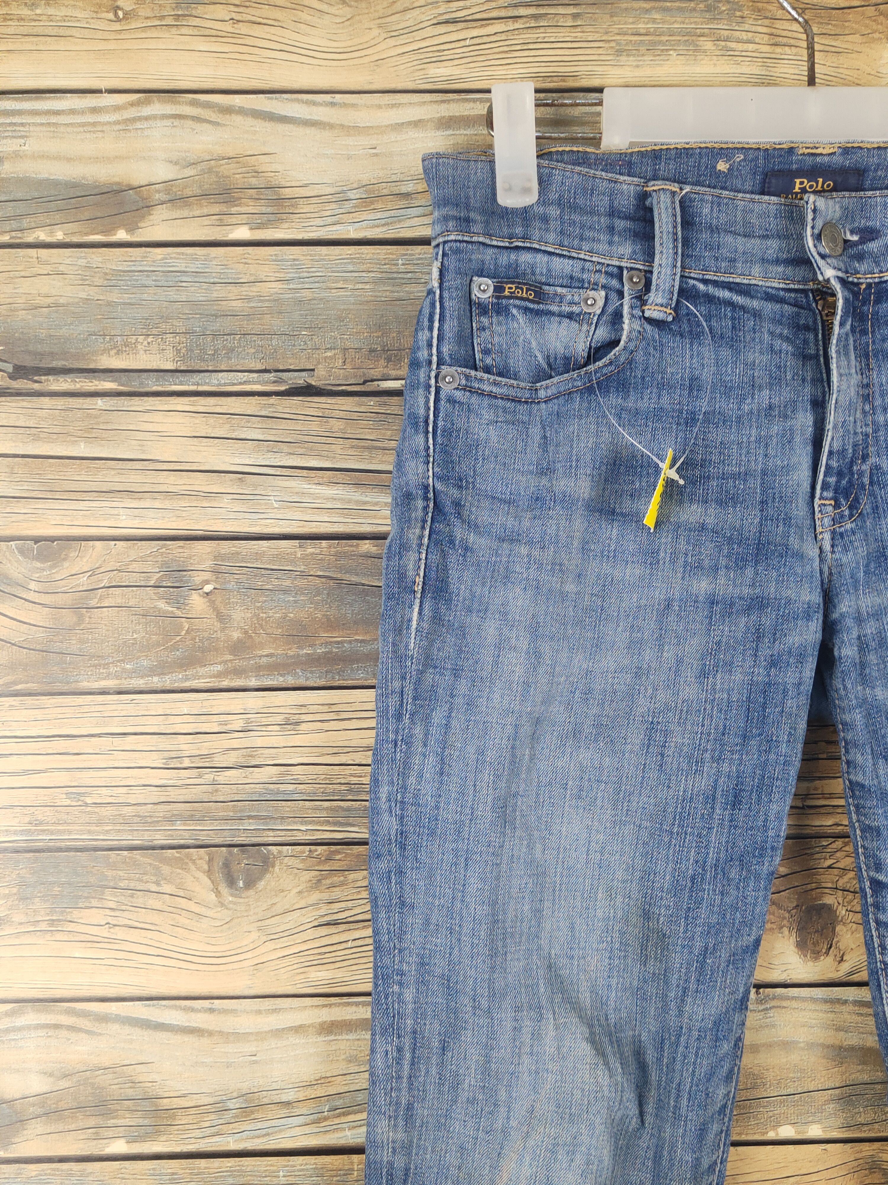 Polo Ralph Lauren Polo Ralph Lauren Blue Distressed Ripped Jeans #W2011 Size 29" - 3 Thumbnail