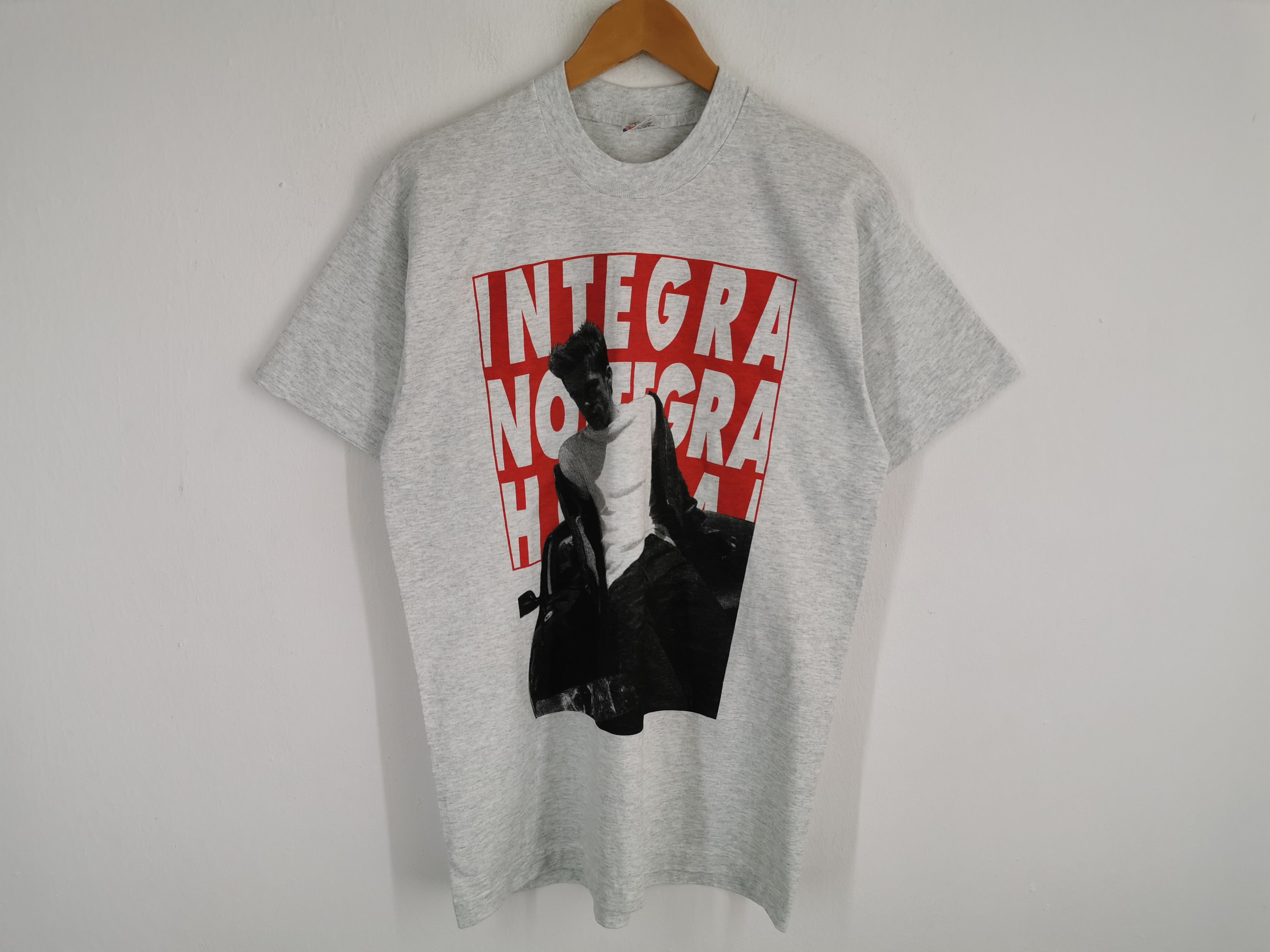 Fruit Of The Loom × Vintage Vintage 90's Brad Pitt Integra T Shirt Made In USA Size L Size US L / EU 52-54 / 3 - 1 Thumbnail