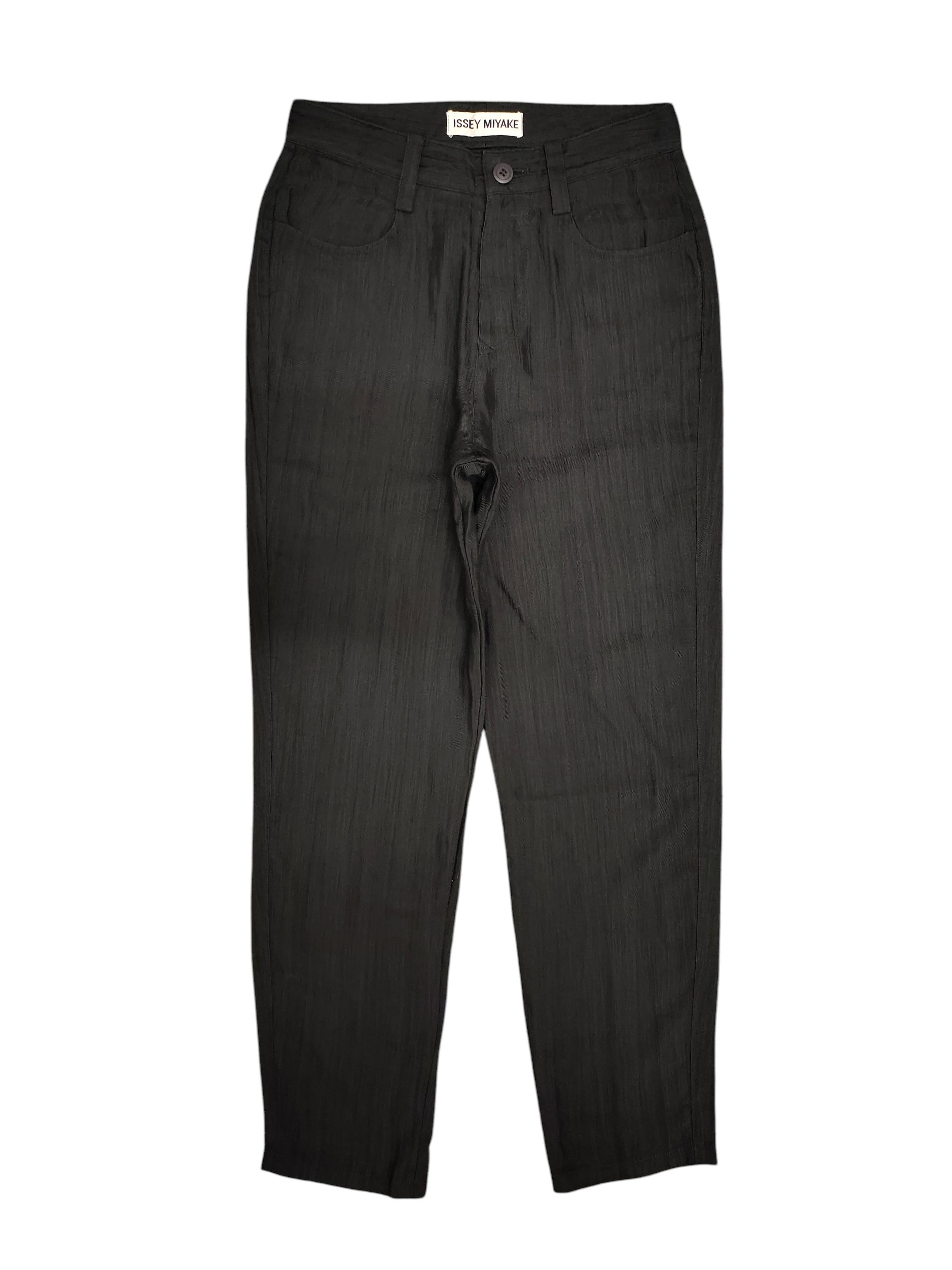 Issey Miyake Vintage Issey Miyake hemp Nylon Blend Trouser Pants Size 27" / US 4 / IT 40 - 1 Thumbnail