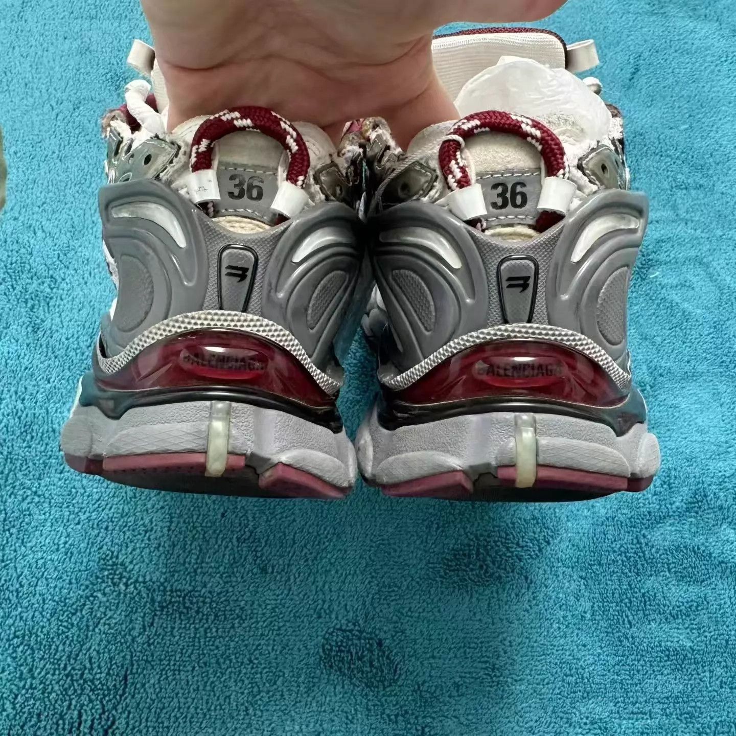 Balenciaga Balenciaga Runner Burgundy 36 Super New Size US 5.5 / IT 35.5 - 4 Thumbnail