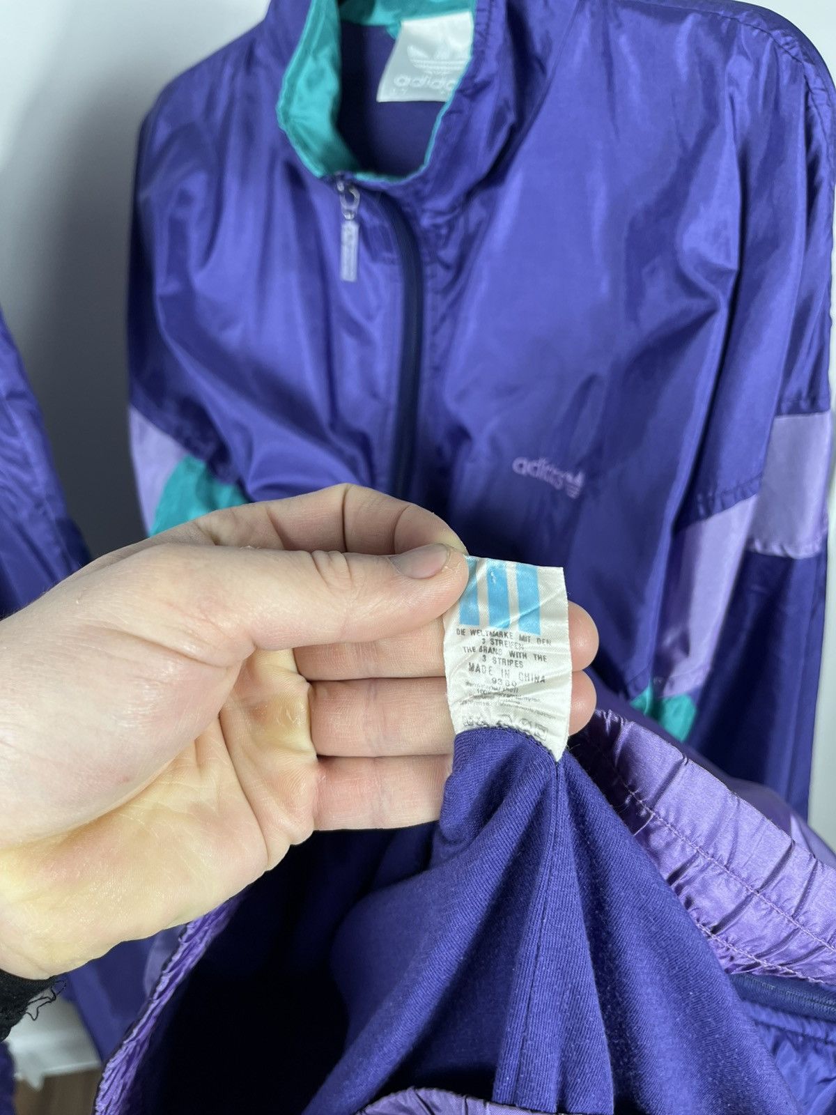 Adidas Vintage Adidas Purple Track Suit Windbreaker Jacket Pants Size US XL / EU 56 / 4 - 14 Thumbnail