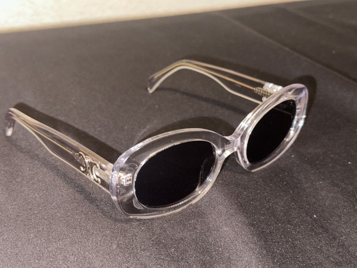 image of Celine Triomphe Sunglasses in Clear, Women's