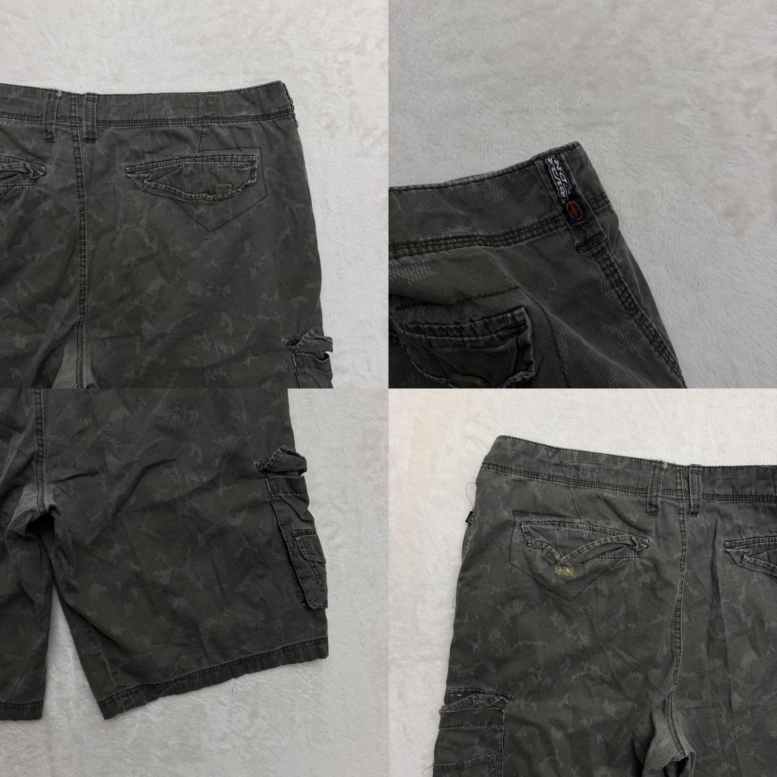 No Fear No Fear Royal Cargo Shorts Mens 38 Gray Camouflage Relaxed Fit Inseam 12 in Cargo Pocket Summer Colorful Shirt? Size US 38 / EU 54 - 8 Thumbnail