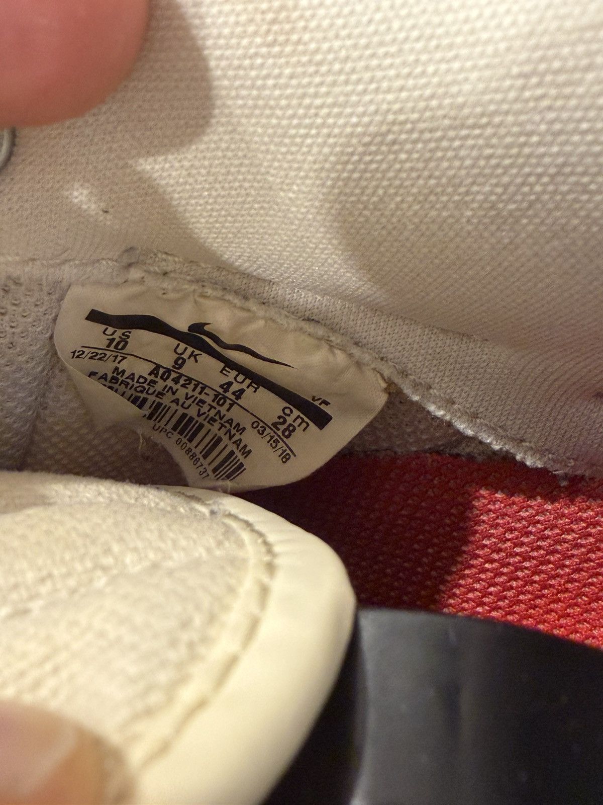 Nike Nike Air Force 1 Sail Travis Scott Size US 10 / EU 43 - 4 Thumbnail