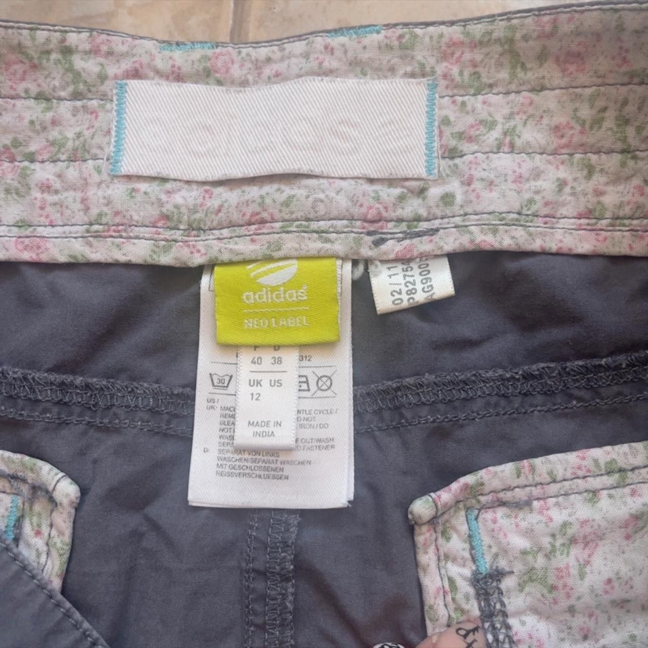 Adidas Adidas Neo Label Short Skirt Size 12 UK Grey Cotton Size 30" / US 8 / IT 44 - 3 Thumbnail