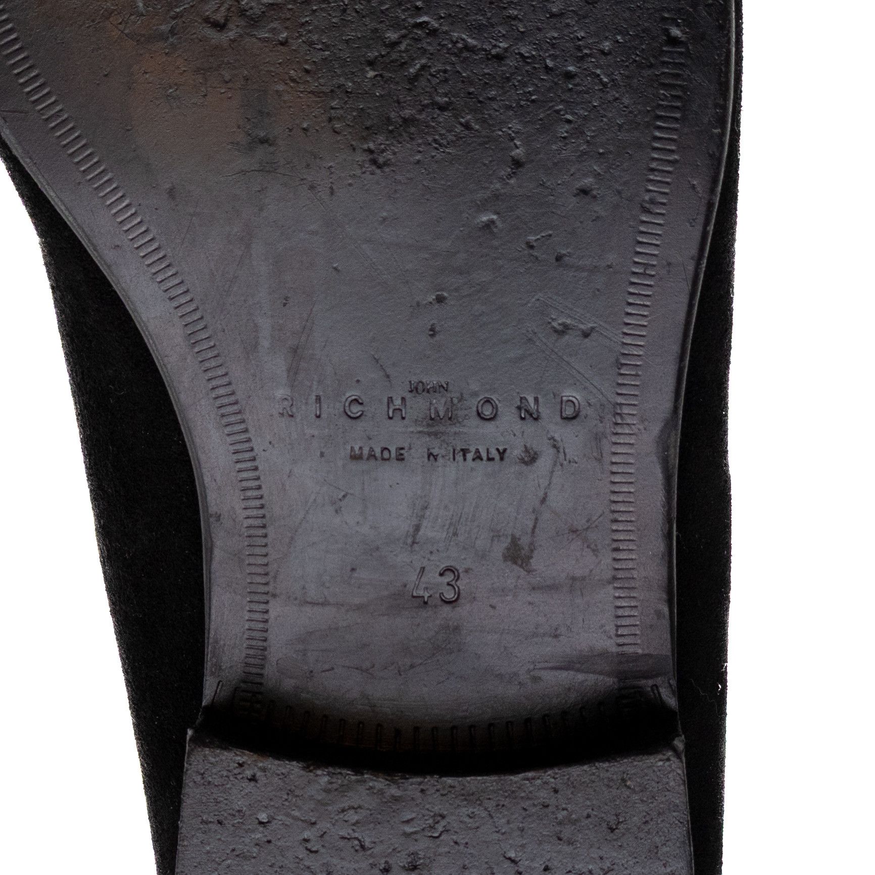 John Richmond John Richmond Men’s Black Suede Loafers – Metal Logo SZ 10 Size US 10 / EU 43 - 11 Thumbnail