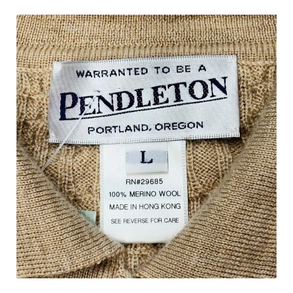 Vintage Vintage 90s Cream Cable Knit Polo Sweater Women Size L Size L / US 10 / IT 46 - 5 Thumbnail