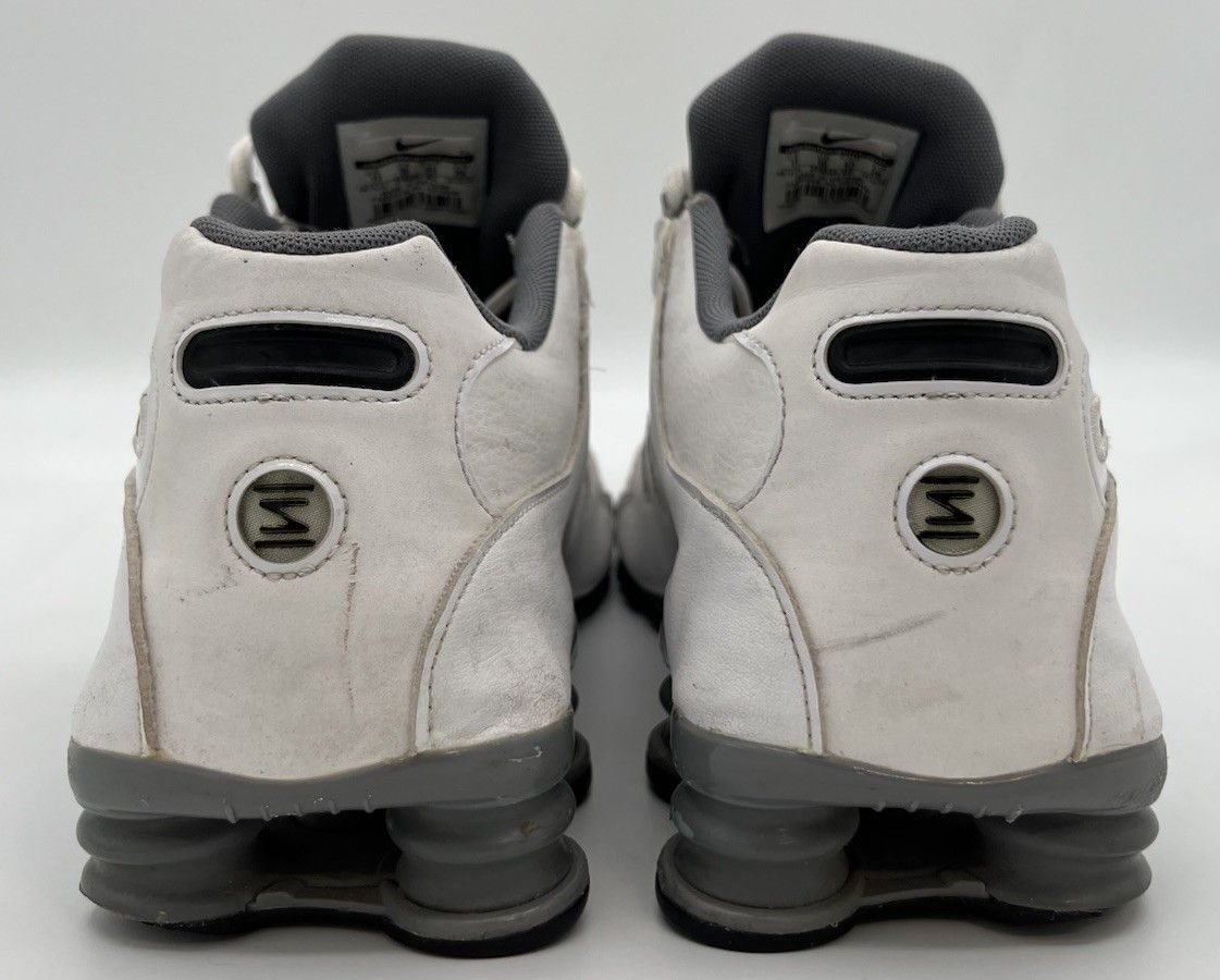 Nike Nike Mens Size 11 Shox NZ Leather White Cool Grey Shoes Size US 11 / EU 44 - 3 Thumbnail