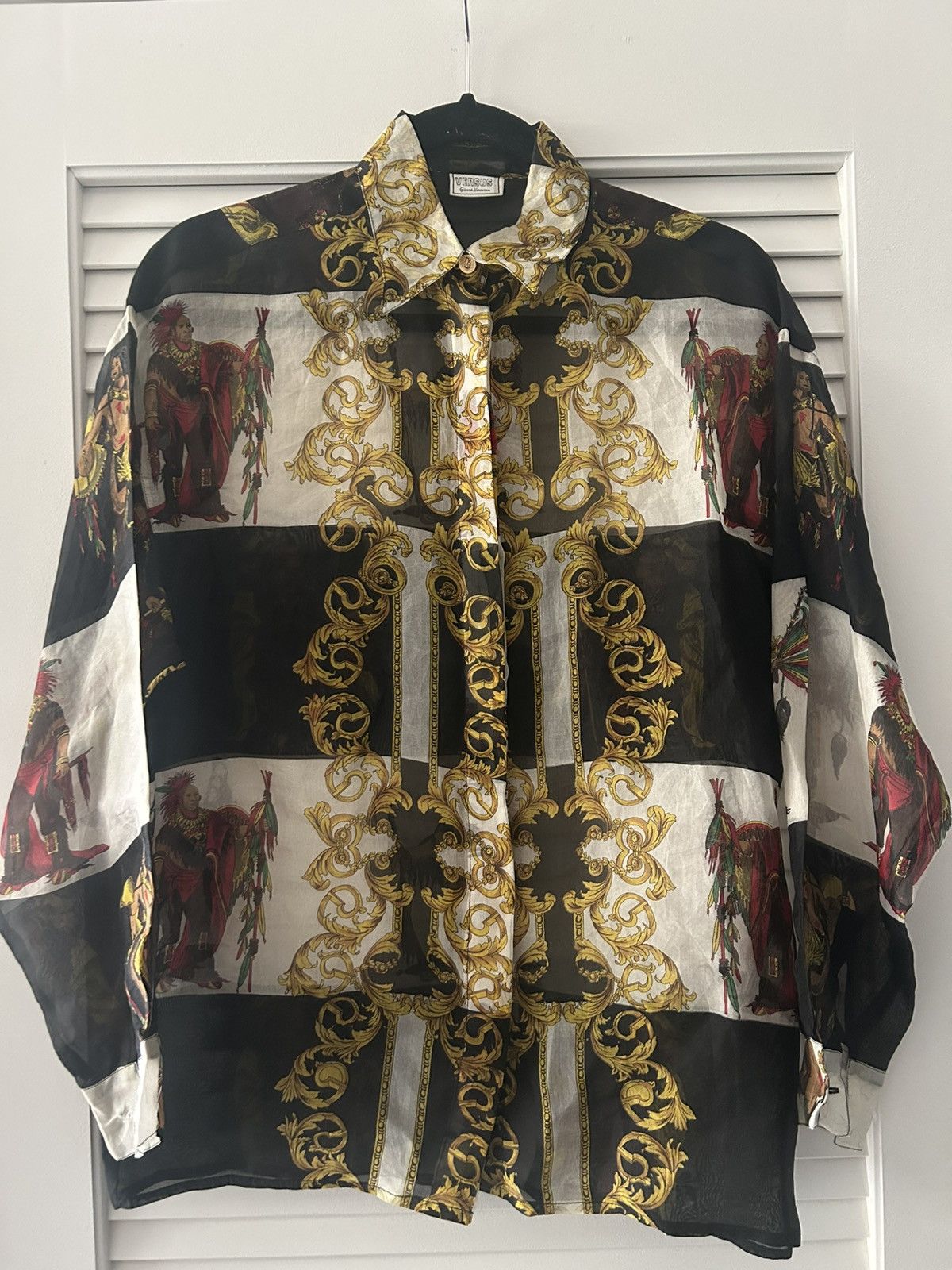 Versace 1980s gianni versace sheet shirt Size US S / EU 44-46 / 1 - 1 Thumbnail