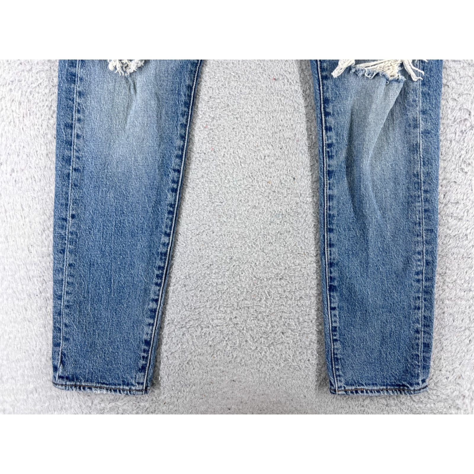 Levi's Levis Jeans Mens 510 Skinny Regular 30x28 Blue Mid Wash Denim Cotton Blend 5-Pocket Design Vintage No Size US 30 / EU 46 - 2 Thumbnail