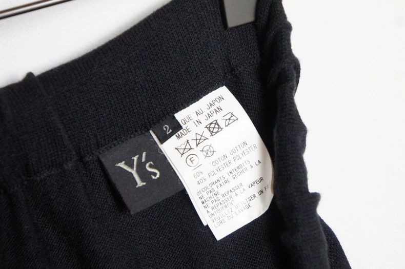Y's Y's size 2 22SS Black Strap Knit Pants Size US 28 / EU 44 - 6 Thumbnail
