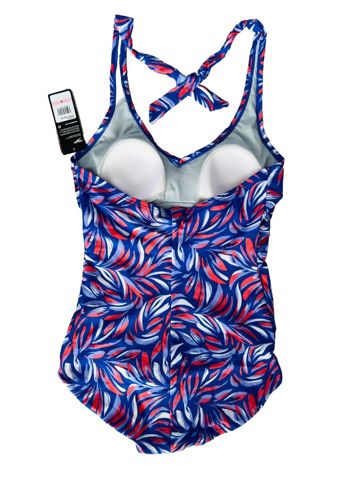 Speedo Speedo Creora Splice High Cut Swimsuit Dazzling Blue ( 10 ) Size 32" / US 10 / IT 46 - 5 Thumbnail