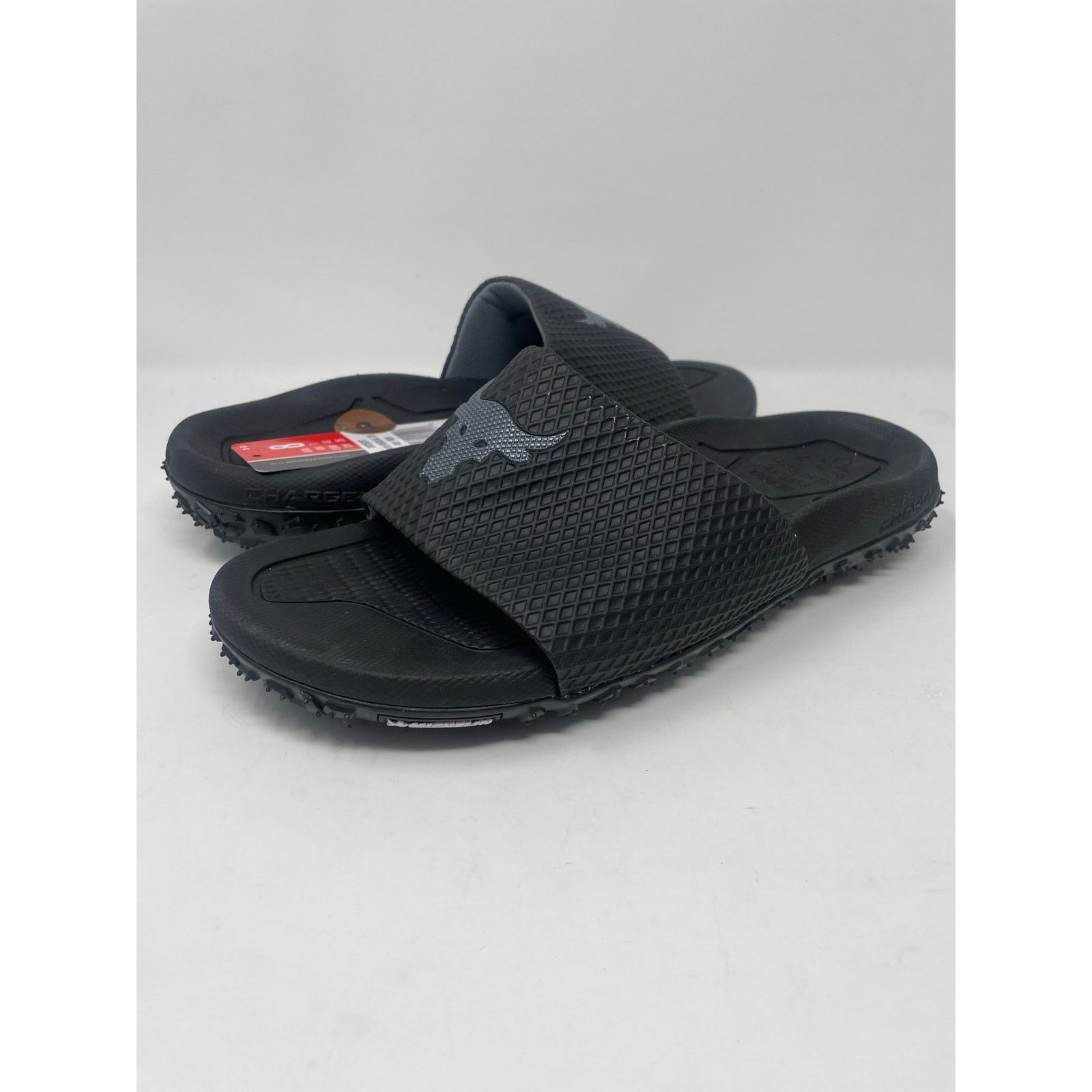 Under Armour Under Armour UA Project Rock SL 2.0 Black Slides Mens Size 8 Size US 8 / EU 41 - 4 Thumbnail