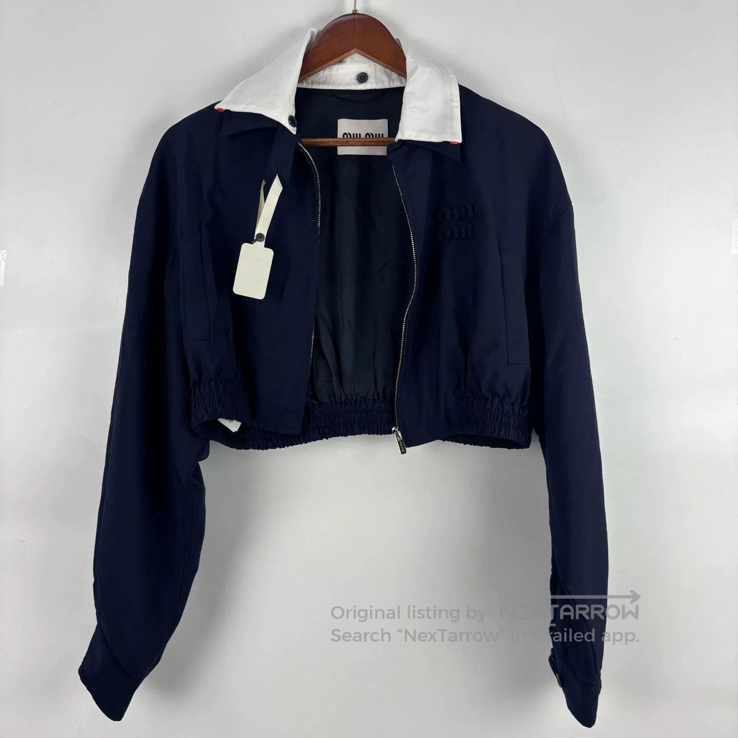 Miu Miu navy striped zip. Size M / US 6-8 / IT 42-44 - 1 Thumbnail