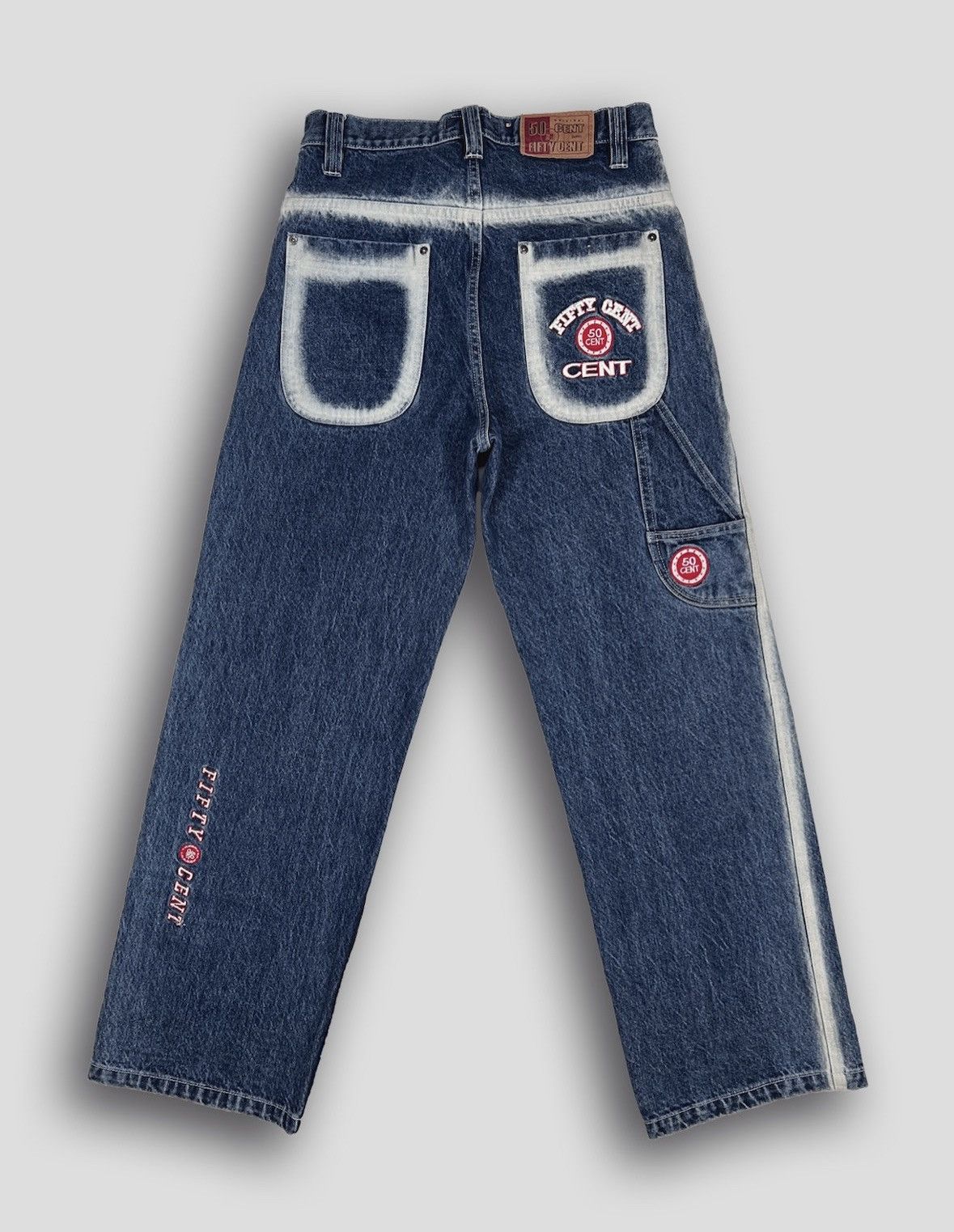 50 Cent authentic Vintage Baggy Denim Jeans Very Rare Item