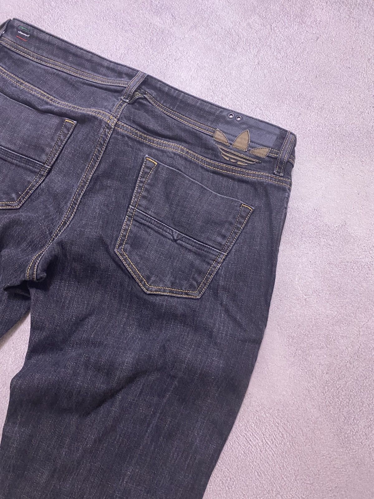 Adidas × Diesel Diesel Faded blue Baggy avant garde denim y2k jeans pants Size US 33 - 6 Thumbnail