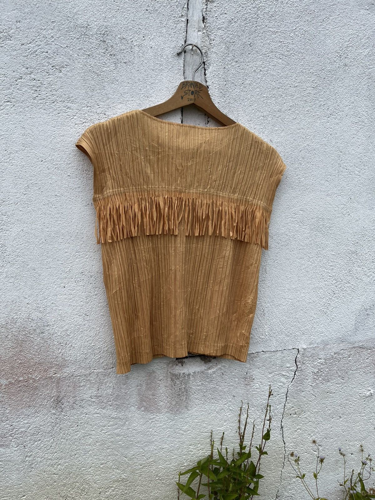 Pleats Please Issey Miyake PLEATS PLEASE Issey Miyake Fringe PP91 Wrinkles Vest Japan Size US M / EU 48-50 / 2 - 8 Thumbnail