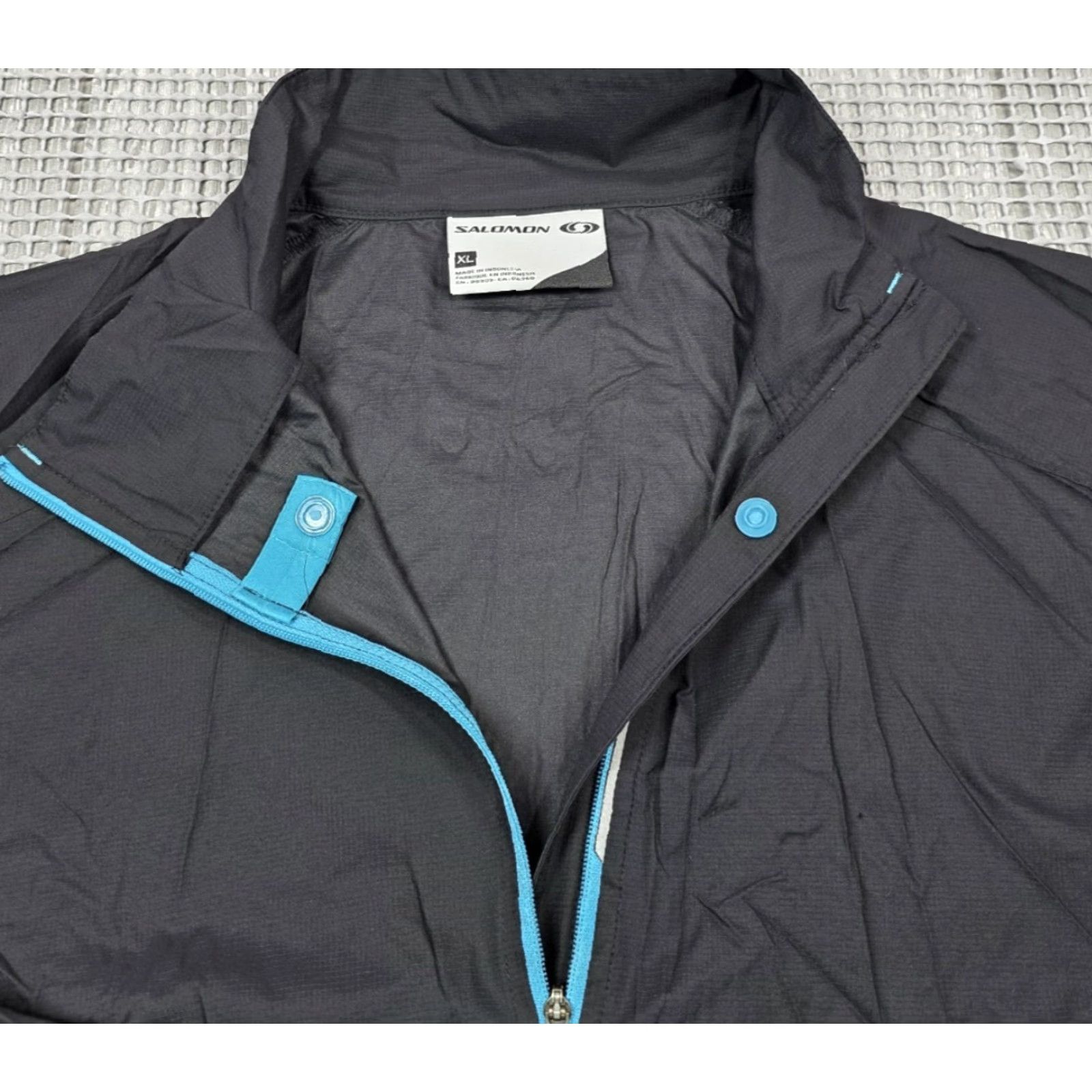 Salomon Salomon ClimaWind Women XL Nordic Ski Jacket Black Lightweight Nylon Windbreaker Jacket Windbreaker, Women XL Black Salomon ClimaWind Size XL / US 12-14 / IT 48-50 - 3 Thumbnail