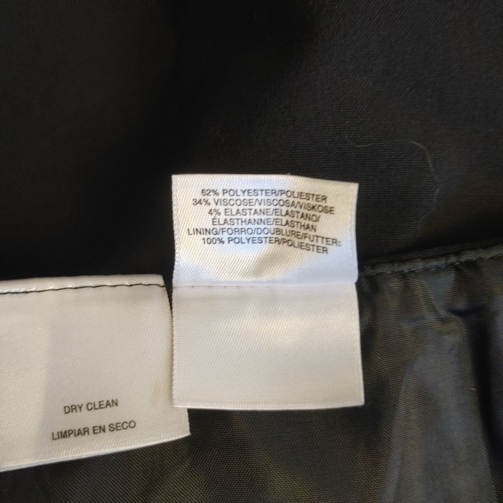 Anne Klein Anne Klein Women's 4 Black Polyester Straight Pencil Skirt Size 27" / US 4 / IT 40 - 5 Thumbnail